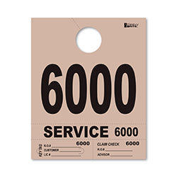 4 Part Heavy Brite Dispatch Numbers - Tan - 6000-6999